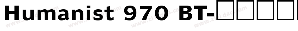 Humanist 970 BT字体转换